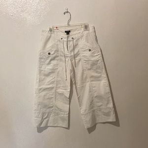 J CREW | White Favorite Fit Cargo Pants